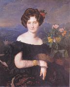 Ferdinand Georg Waldmuller Bildnis Johanna Borckenstein oil painting reproduction